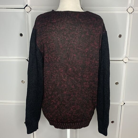 H&M Divided Heavy Oversized V Neck Zip Up cardigan Sweater Size 4 - Picture 3 of 9